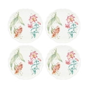 Lenox Butterfly Meadow Melamine Floral Round 9" Melamine Accent Plates 4 Count