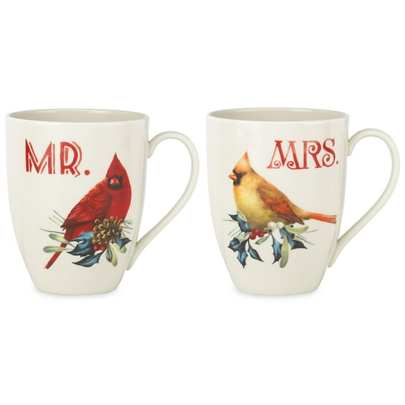 Lenox 863973 Winter Greeting 2-Piece Mr & Mrs Mug Set