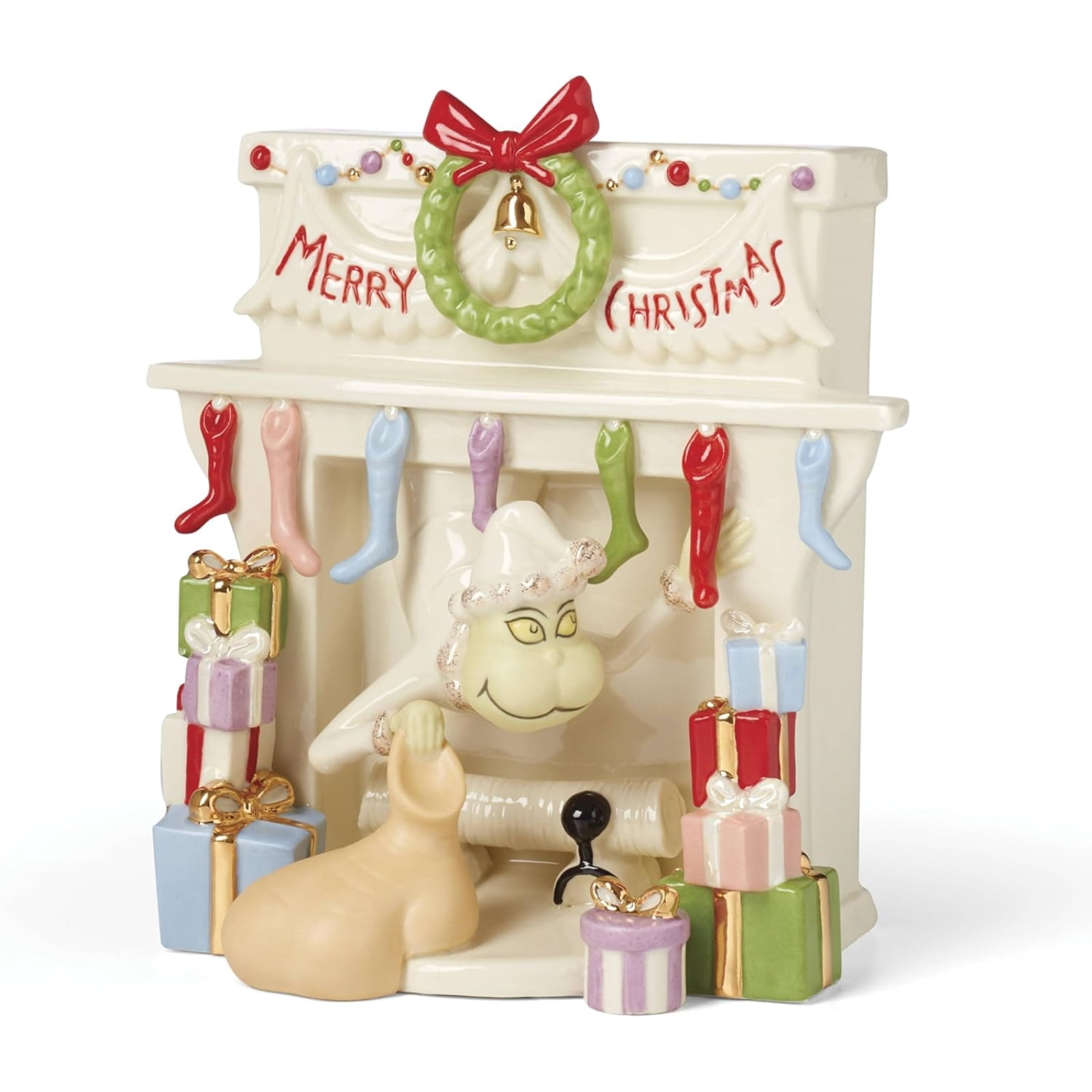 Lenox Stocking Splendor Lenox 896422 Grinch Stealing Stockings Figurine - Walmart.com