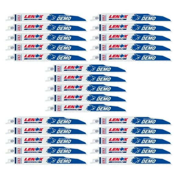 Lenox 9In 10 Tpi Demowolf Reciprocating Saw Blade 25Pk