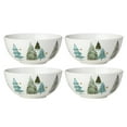 thumbnail image 1 of Lenox Balsam Lane 28 oz Round White & Green Porcelain Tableware Bowl (4 Count), 1 of 11