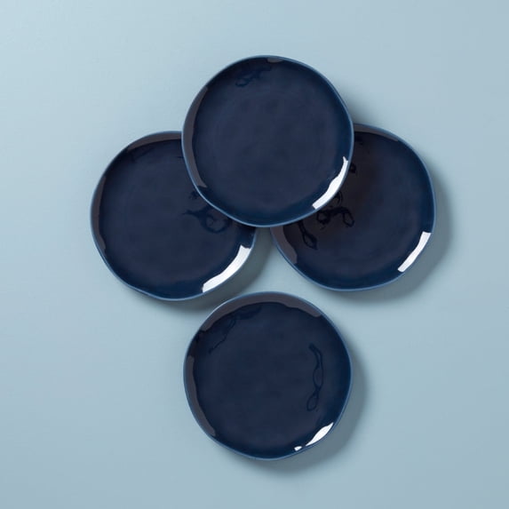 Lenox Bay Colors Accent Plates, Set Of 4, Blue