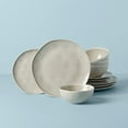thumbnail image 1 of Lenox Bay Colors Grey 12-Piece Porcelain Dinnerware Set (Service for 4), 1 of 11