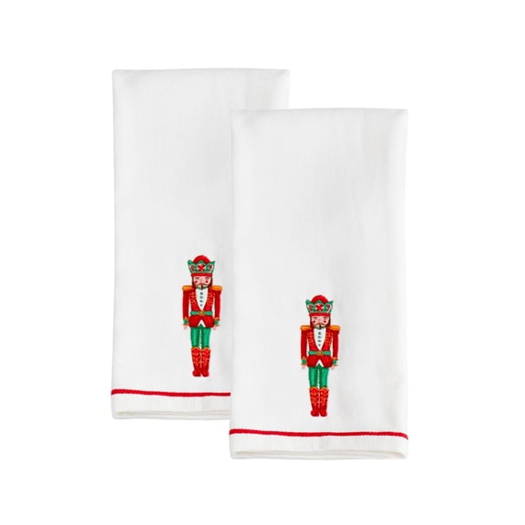 Lenox Bayberry Nutcracker Kitchen Towels, Set of 2, Multicolor, 18" x 28"