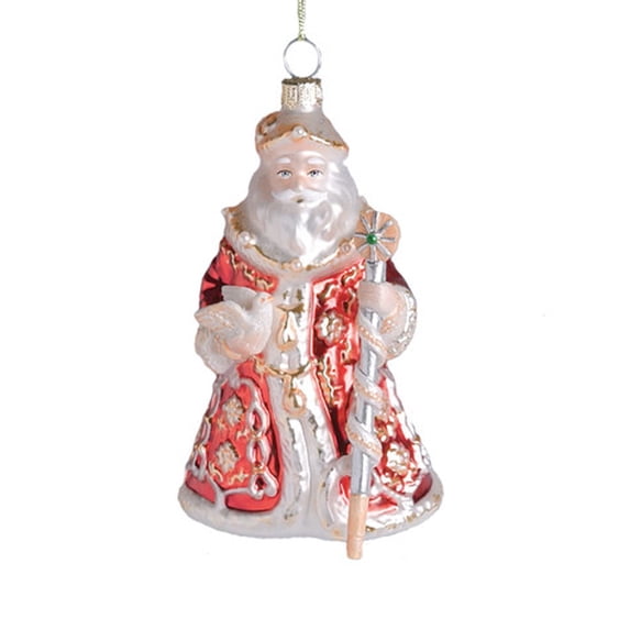 Lenox Blown Glass Santa Ornament