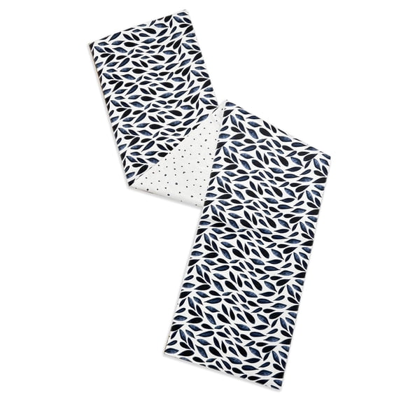 Lenox Blue Bay Reversible Table Runner, Blue, 14"W x 72"L