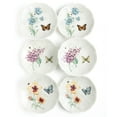 thumbnail image 1 of Lenox Butterfly Meadow 6-Piece Tidbit Plate Set, Porcelain, 1 of 9