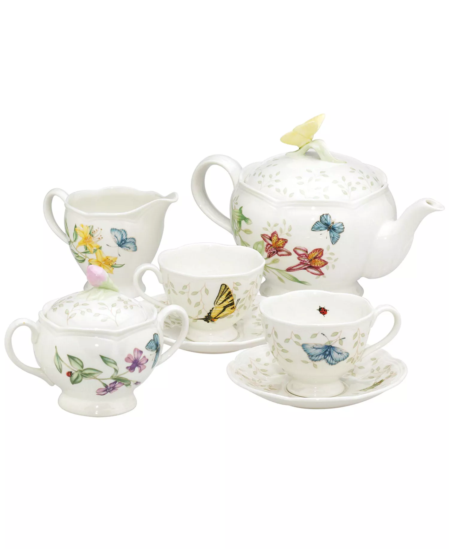 Lenox Butterfly Meadow 9-piece Tea Set, Service for 2