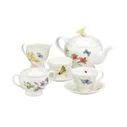 Lenox Butterfly Meadow  9-piece Tea Set, Service for 2