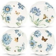 thumbnail image 1 of Lenox Butterfly Meadow Assorted Blue Dessert Plates, Set of 4, 1 of 4