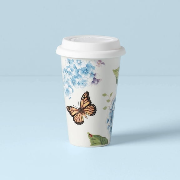 Lenox Butterfly Meadow Blue Thermal Travel Mug