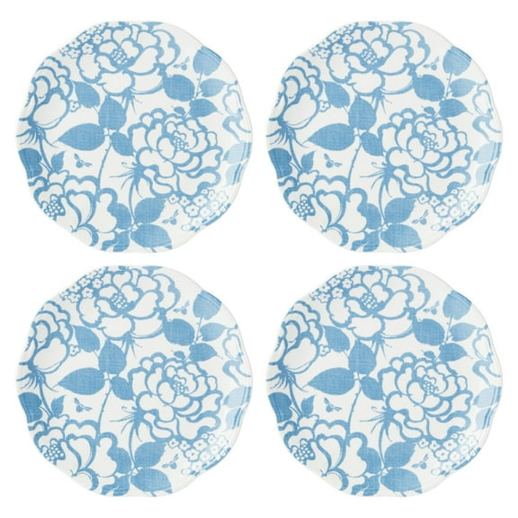 Lenox Butterfly Meadow Cottage Accent Plates, Set Of 4 Cornflower
