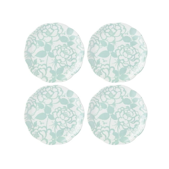 Lenox Butterfly Meadow Cottage Accent Plates, Set Of 4 Sage