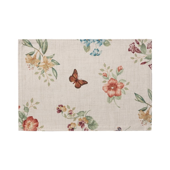 Lenox Butterfly Meadow Fall Placemats, Set of 4, Multicolor - 13"W x 19"L