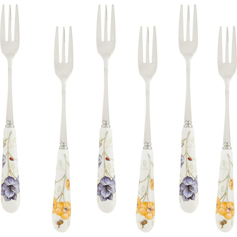 Lenox Butterfly Meadow Flatware Cocktail Fork Set Of 6 Walmart