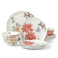 thumbnail image 1 of Lenox Butterfly Meadow Holiday 12-Piece Porcelain Dinnerware Set (Service for 4), 1 of 11