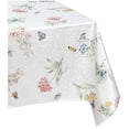 thumbnail image 1 of Lenox Butterfly Meadow Damask Tablecloth, Multicolor, 52"W x 52"L, 1 of 5