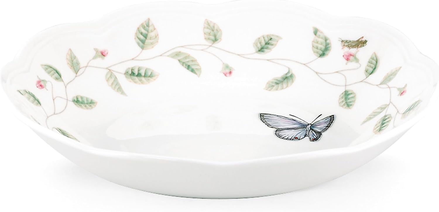 Butterfly Meadow Porcelain Round Pasta Bowl