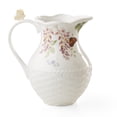 thumbnail image 1 of Lenox Butterfly Meadow White 1.9 qt Floral Porcelain Pitcher, 1 of 7