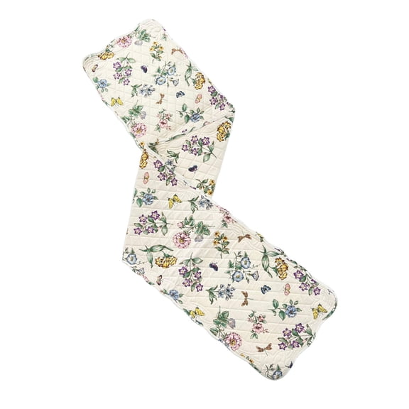 Lenox Butterfly Meadow Quilted Table Runner, Multicolor, 14"W x 70"L