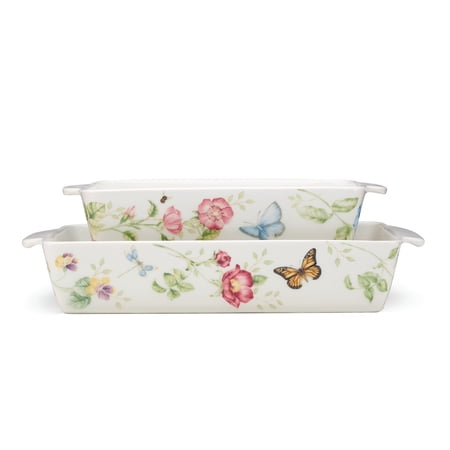Lenox Butterfly Meadow Rectangular Baker 2-Piece Set Multi