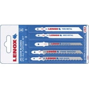 Lenox 20764 5 Piece T Shank Multi Purpose Jig Saw Blade Kit