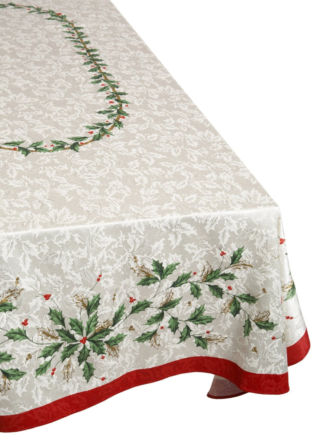 Lenox Christmas Golden Holly Tablecloth - Walmart.com