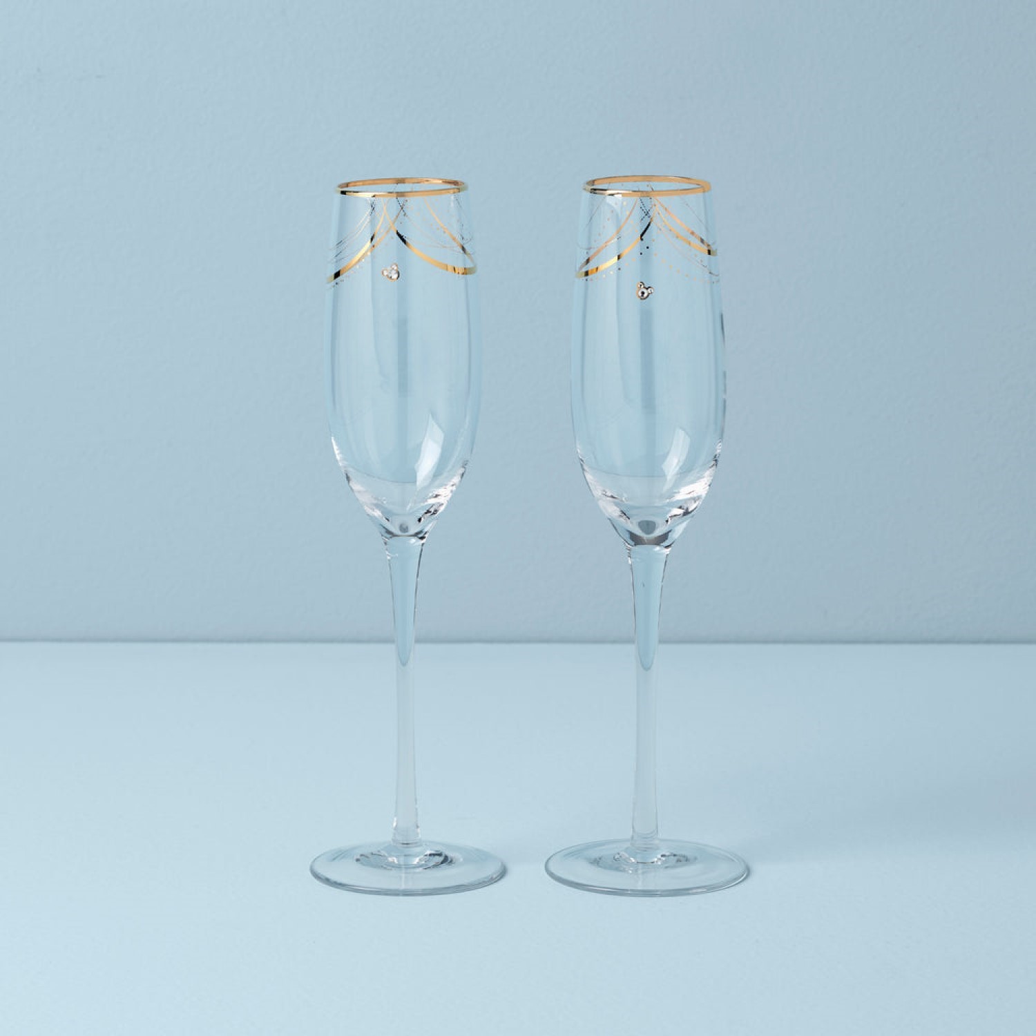 Disney Bridal 2Piece Toasting Flutes