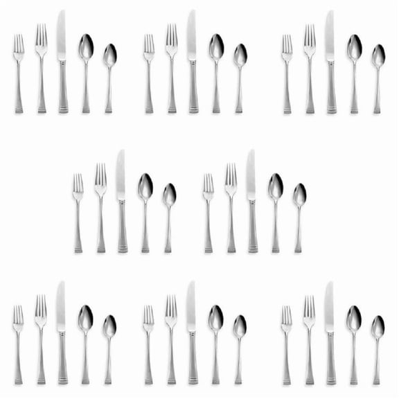 Lenox Federal Platinum Frosted Flatware/Silverware 40pc Set (Service for Eight)