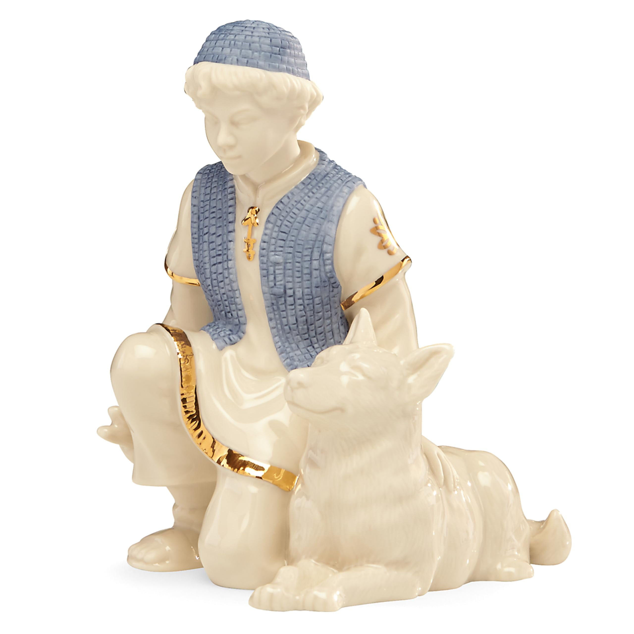 Lenox First Blessing Nativity Shepherd \u0026 Dog Figurine - 4.75 in H