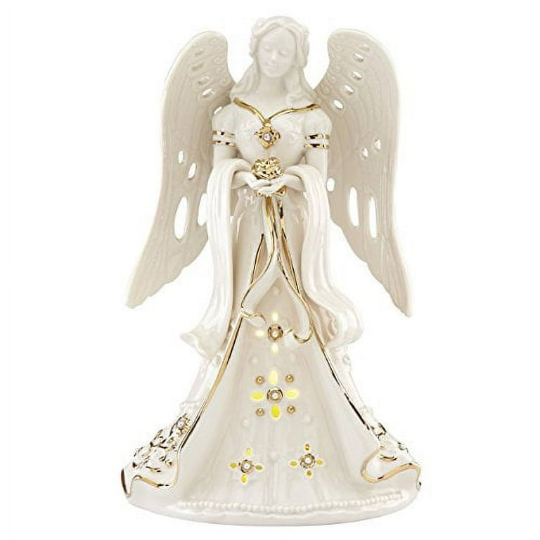 Lenox Florentine & Pearl Angel Figurine, Porcelain, Lighted