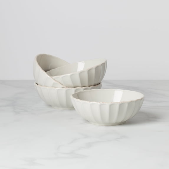 Lenox French Perle Scallop All Purpose Bowl, Set Of 4