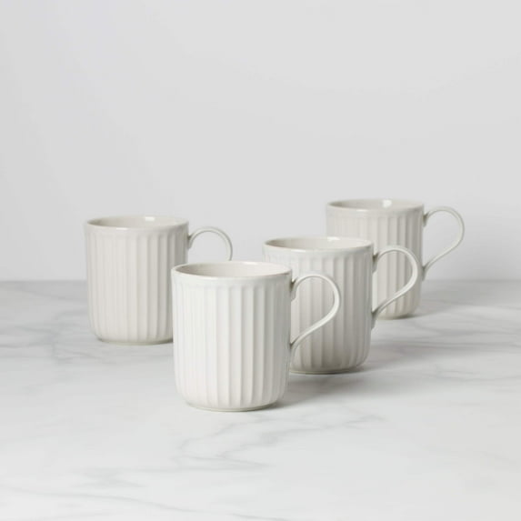 Lenox French Perle Scallop Mug, Set Of 4