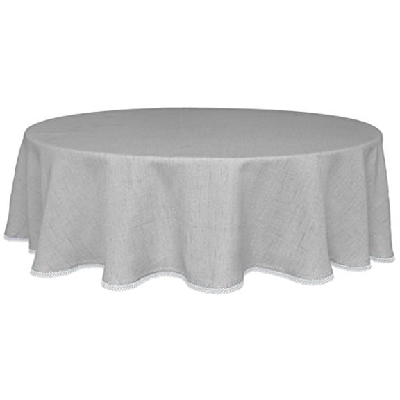Lenox French Perle Solid Tablecloth, Dove, 70"W x 70"L