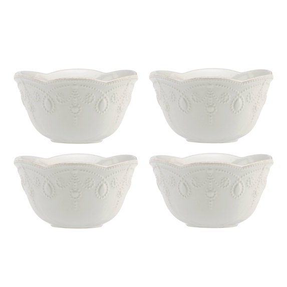 Lenox French Perle White Fruit Bowls, Set of 4