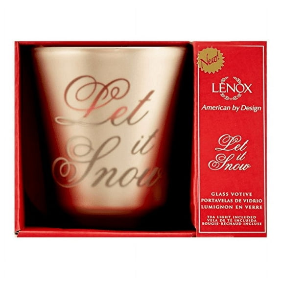 Lenox Golden Holidays Let it Snow Votive Candle Holder