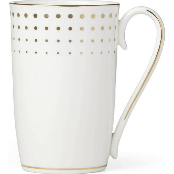 Lenox Golden Waterfall Mug, 0.40 LB, White
