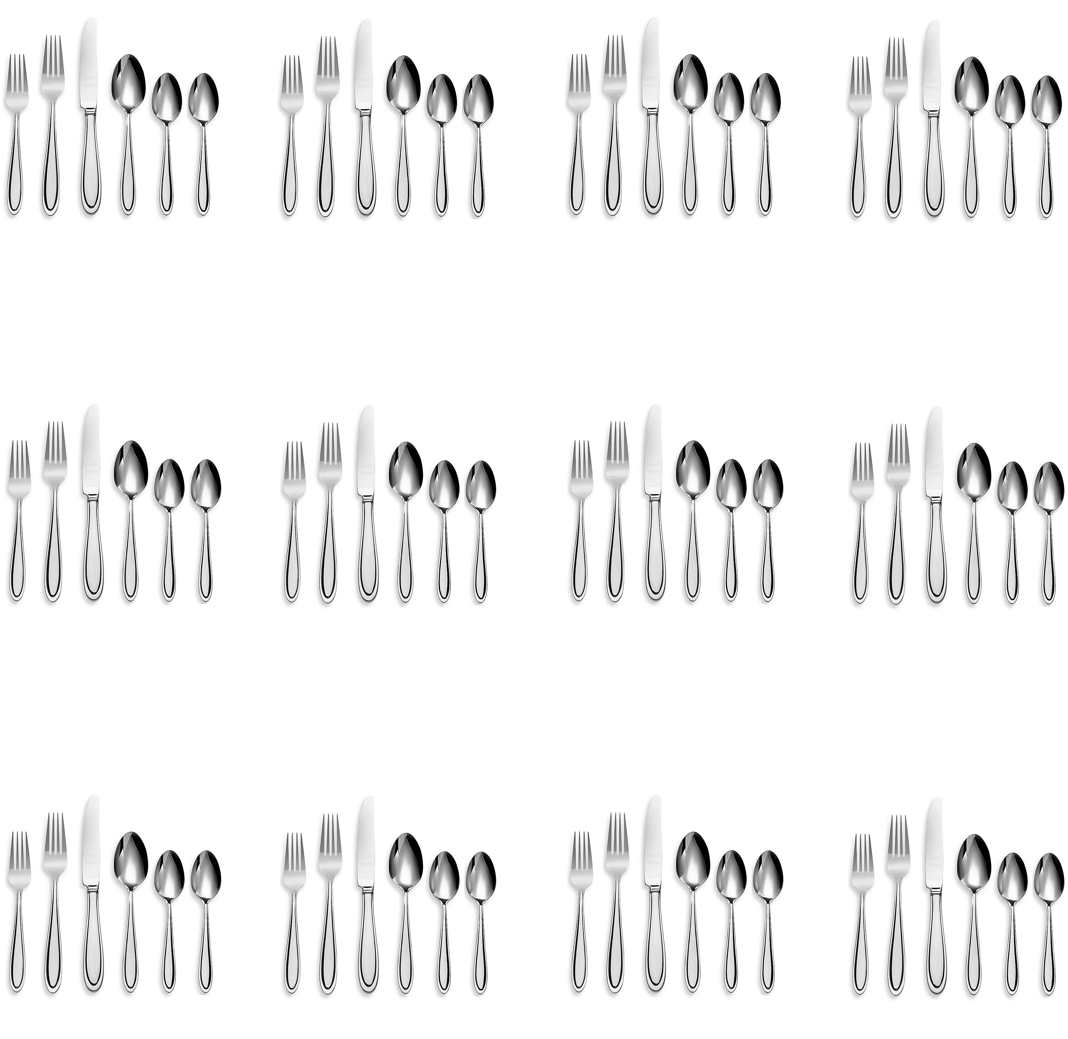 Lenox Hayden 18/10 Stainless Steel 74pc. Flatware Set (Service for