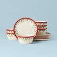thumbnail image 1 of Lenox Holiday 12-Piece Porcelain Dessert Set, 1 of 1