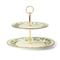 thumbnail image 1 of Lenox Holiday 2-Tiered Server, 2.73, Red & Green, 1 of 2