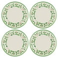 thumbnail image 1 of Lenox Holiday 4-piece Melamine Dinner Plate Set, Holly Motif, 1 of 7