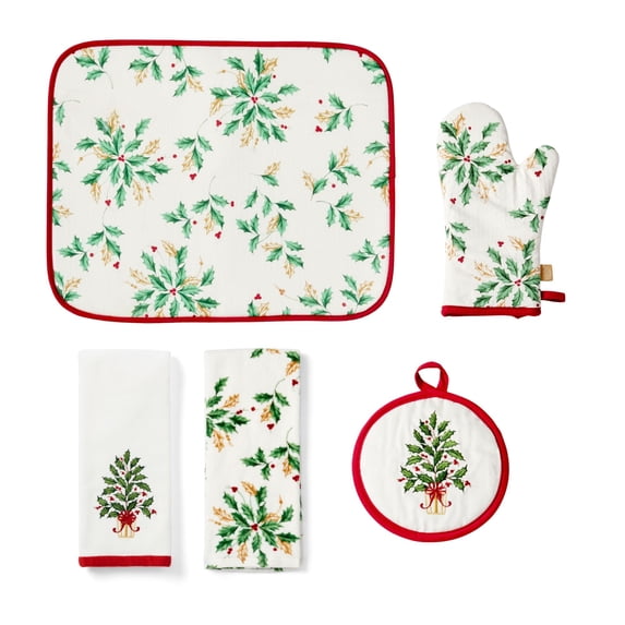 Lenox Holiday 5‑Piece Kitchen Gift Set, Multicolor, 8"W x 12.5"L