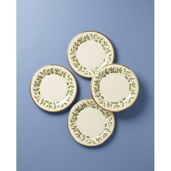 Lenox Holiday Dinnerware Dinner Plates, Set of 4