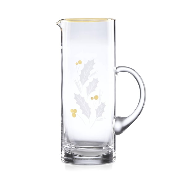 Lenox Holiday Gold Glass Beverage Pitcher