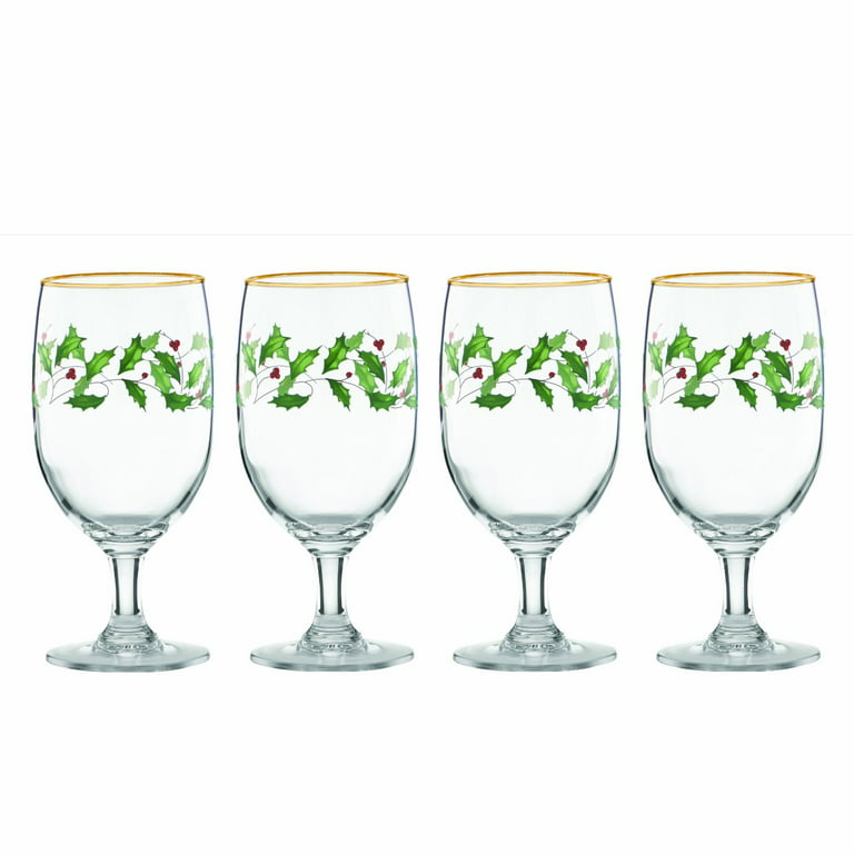 Lenox Holiday/Christmas Wine Glasses
