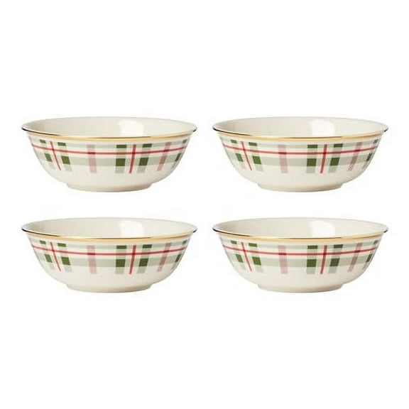 Lenox Holiday Plaid All Purpose Bowls, Set of 4