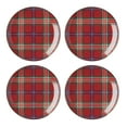 thumbnail image 1 of Lenox Holiday Red Tartan Accent Plates, Set of 4, 1 of 2