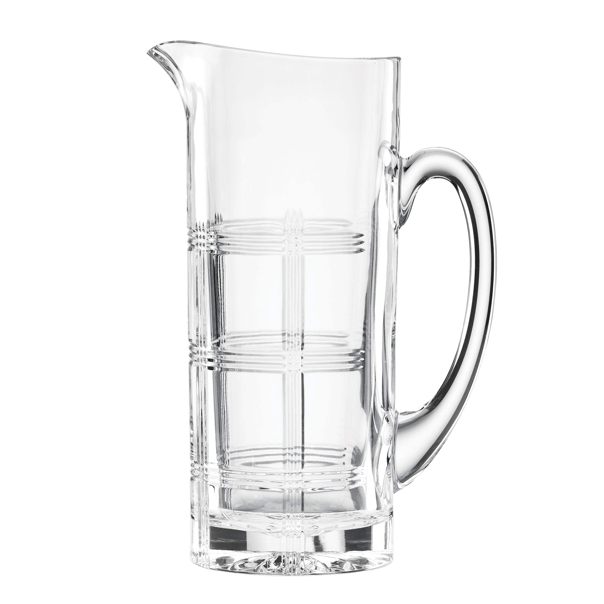 Hudson Clear Hand-Cut Crystal Pitcher