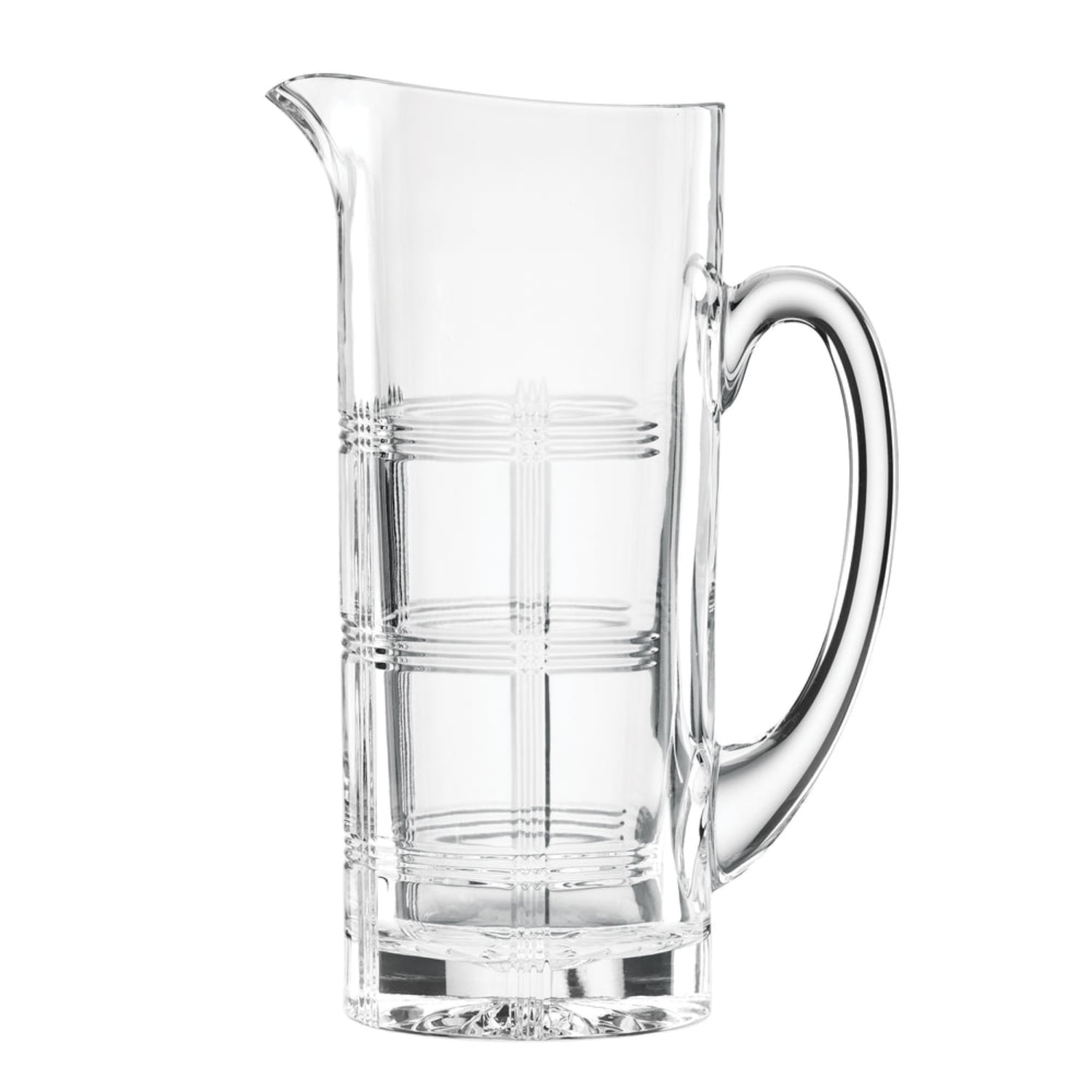 Hudson Clear Hand-Cut Crystal Pitcher