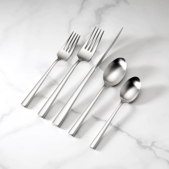Lenox Kate Spade Malmo Satin 20-Piece Flatware Set, Metallic